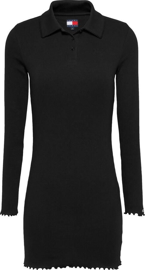 TOMMY JEANS Polojurk TJW LS SCALLOP RIB POLO DRESS - Foto 4
