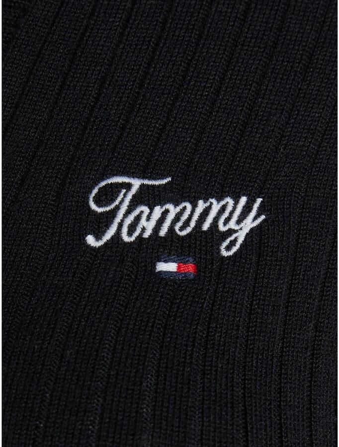 TOMMY JEANS Polojurk TJW SCRIPT POLO SWEATER DRESS met script logo-opdruk - Foto 2