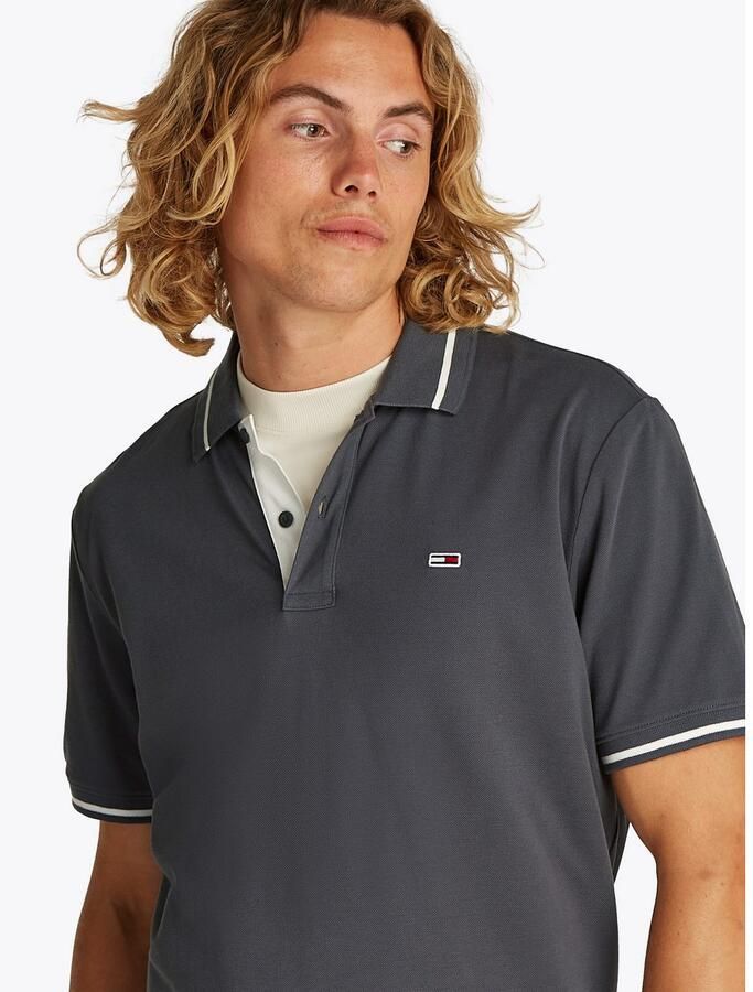 TOMMY JEANS Poloshirt TJM REG TIPPED POLO met gestreepte details - Foto 2