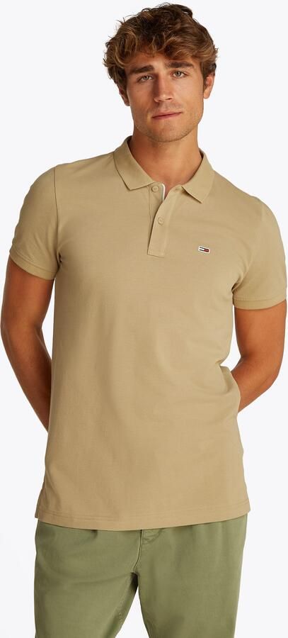 TOMMY JEANS Heren Polo's & T-shirts Tjm Slim Placket Polo Ext Beige - Foto 10
