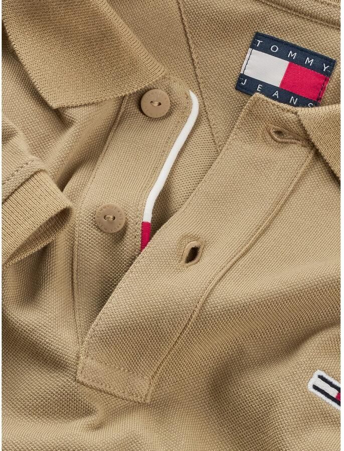 TOMMY JEANS Heren Polo's & T-shirts Tjm Slim Placket Polo Ext Beige - Foto 6