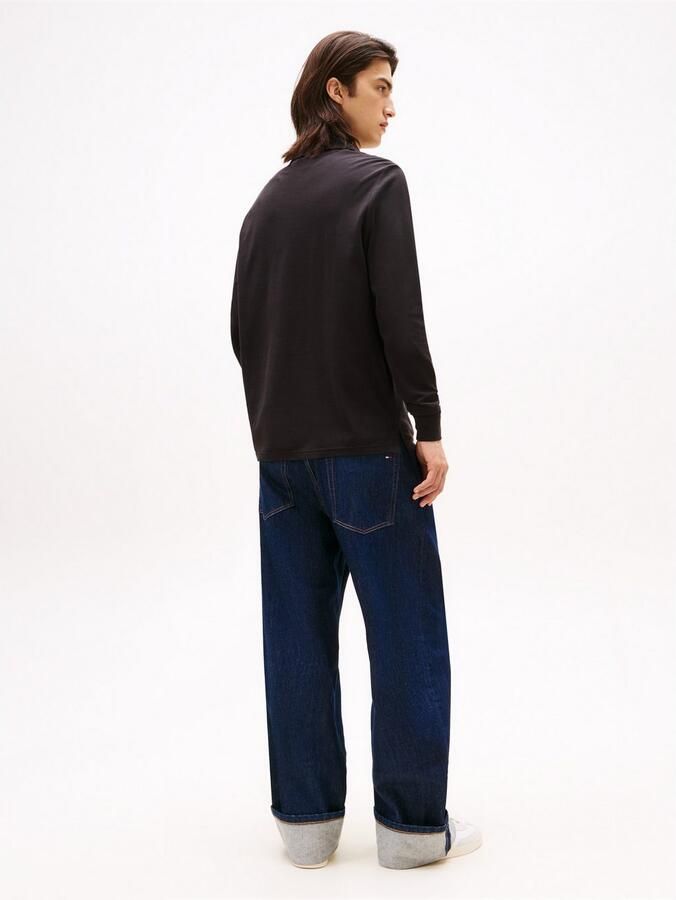 Tommy Jeans Plus Poloshirt met lange mouwen TJM SLIM PLACKET POLO LS EXT in grote maten logoborduring - Foto 7