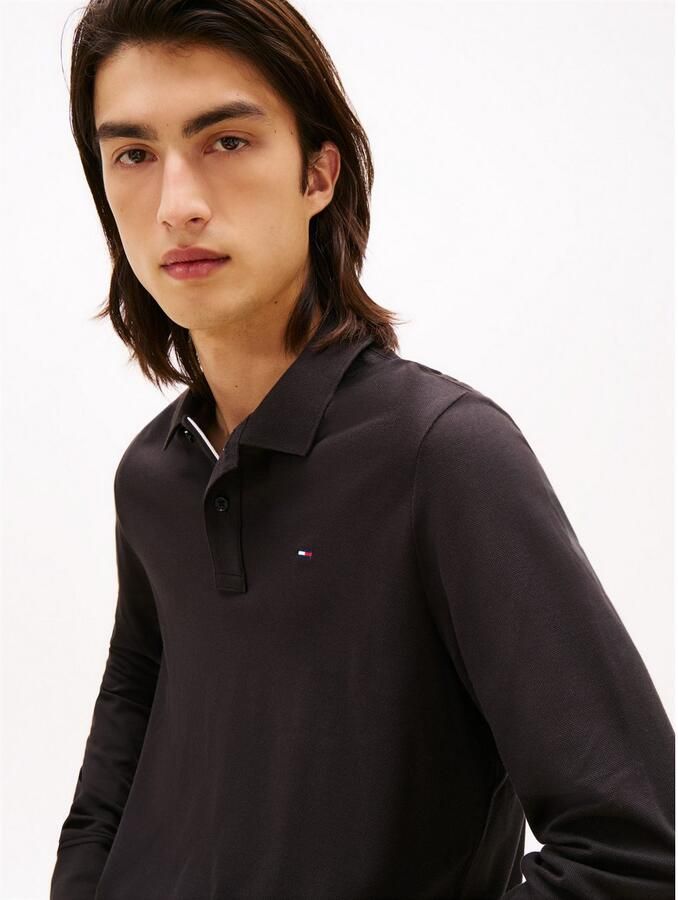 Tommy Jeans Plus Poloshirt met lange mouwen TJM SLIM PLACKET POLO LS EXT in grote maten logoborduring - Foto 4