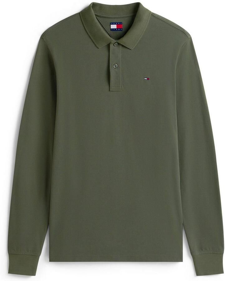 TOMMY JEANS Poloshirt TJM SLIM PLACKET POLO LS EXT