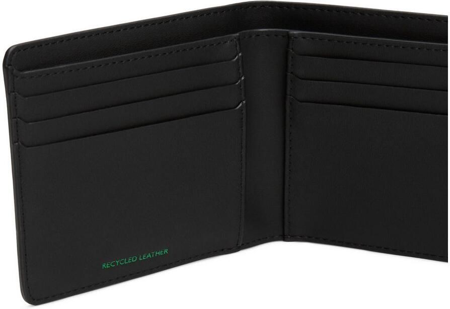 TOMMY JEANS Portemonnee TJM HERITAGE LEATHER CC WALLET heren portemonnee met vlag