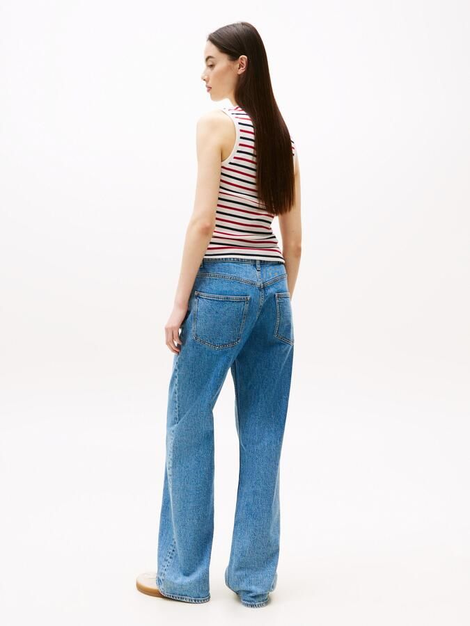 TOMMY JEANS Relax fit jeans MIA MR RLXD STR in blauwe was met hamerslus