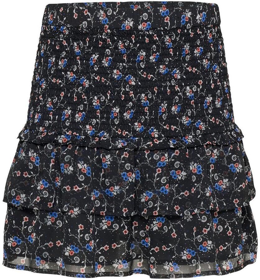 TOMMY JEANS Rok met ruches TJW RUCHED AOP SKIRT met volants allover print