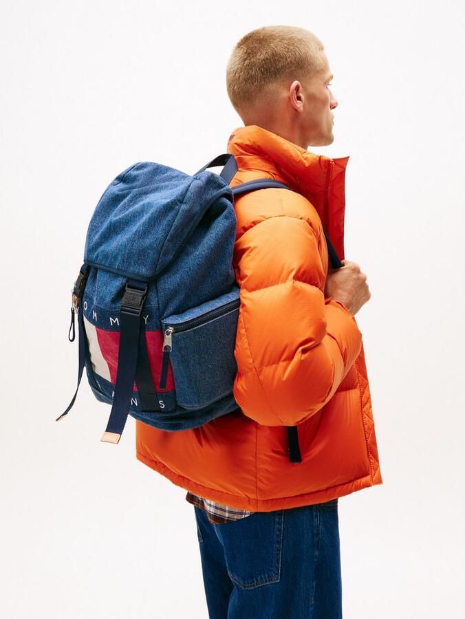 TOMMY JEANS Rugzak TJM ARCHIVE DENIM BACKPACK men travelrugzak met twee zijzakken met ritssluiting - Foto 3