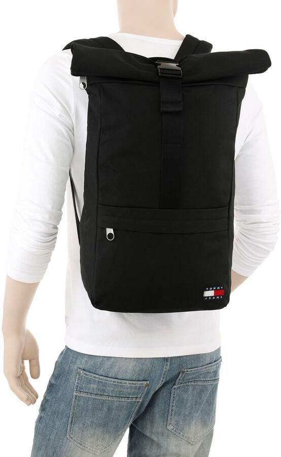 TOMMY JEANS Rugzak TJM ESS DAILY ROLLTOP BACKPACK vrijetijdsrugzak rolltop rugzak met label - Foto 2