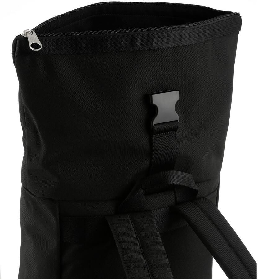 TOMMY JEANS Rugzak TJM ESS DAILY ROLLTOP BACKPACK vrijetijdsrugzak rolltop rugzak met label