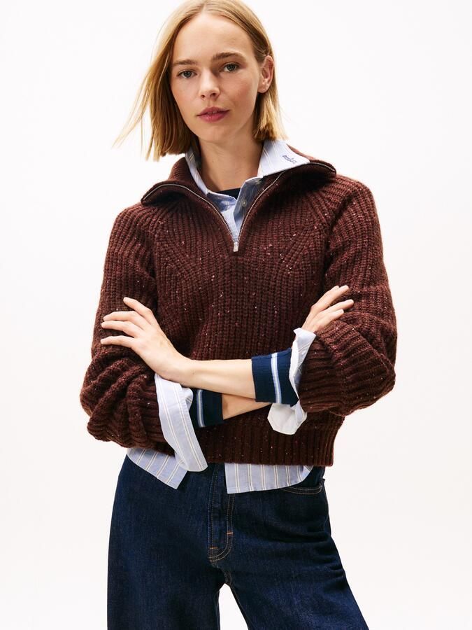 Tommy Jeans Regular fit schipperstrui met wol model 'NEP' - Foto 5