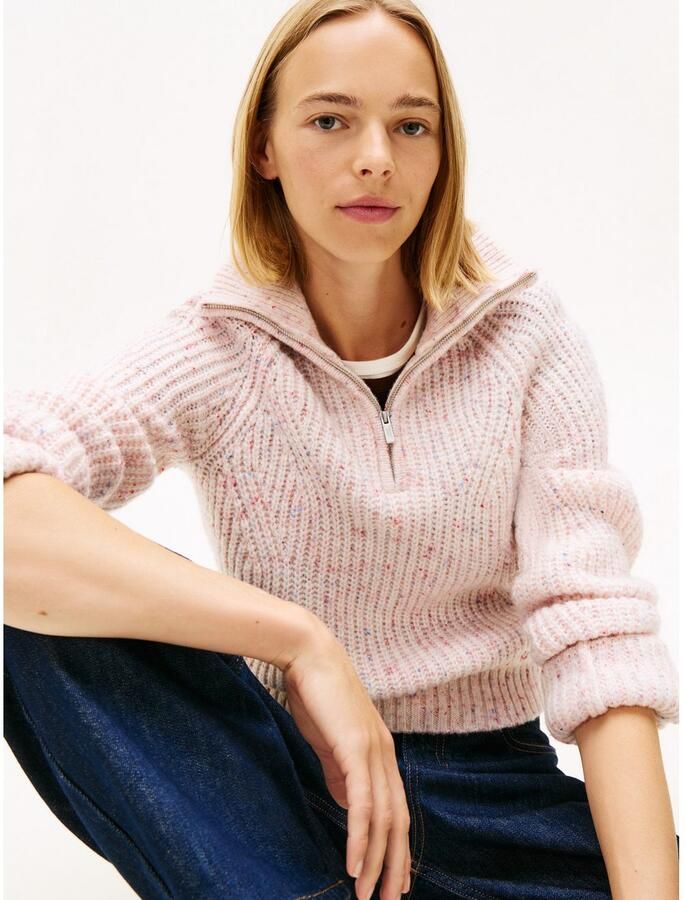 Tommy Jeans Regular fit schipperstrui met wol model 'NEP'