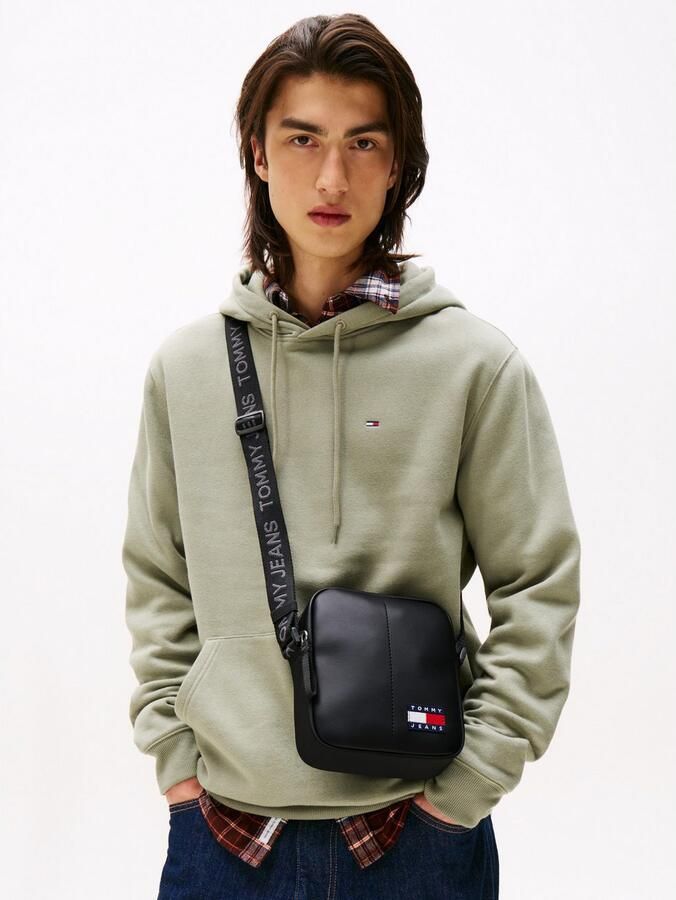 TOMMY JEANS Schoudertas TJM ESS DAILY PU REPORTER heren vrijetijdstas schoudertas met vlag - Foto 4