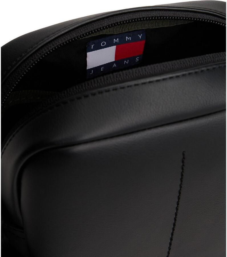 TOMMY JEANS Schoudertas TJM ESS DAILY PU REPORTER heren vrijetijdstas schoudertas met vlag