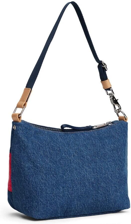 TOMMY JEANS Schoudertas TJW ARCHIVE DENIM SHOULDER BAG dames schoudertas draagtas contrasterende grote logovlag - Foto 4