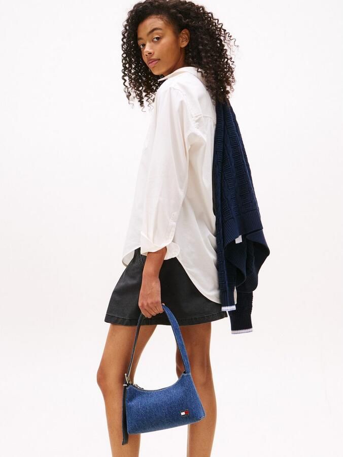 TOMMY JEANS Schoudertas TJW COOL DENIM SHOULDER BAG dames minibag schoudertas met siernaden - Foto 2