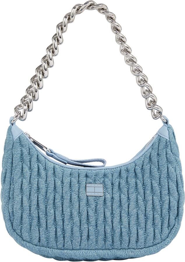 TOMMY JEANS Schoudertas TJW ICONIC SHOULDER DENIM dames avondtas handtas met elegante kettinghandvat - Foto 5