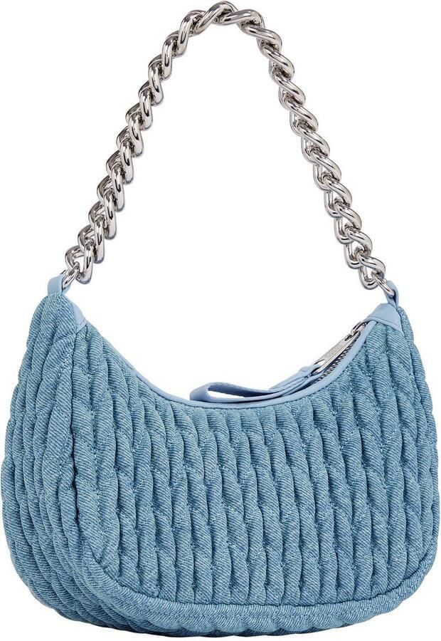 TOMMY JEANS Schoudertas TJW ICONIC SHOULDER DENIM dames avondtas handtas met elegante kettinghandvat - Foto 4