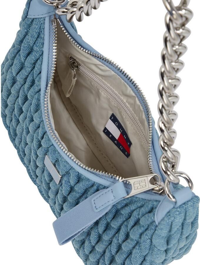 TOMMY JEANS Schoudertas TJW ICONIC SHOULDER DENIM dames avondtas handtas met elegante kettinghandvat - Foto 2