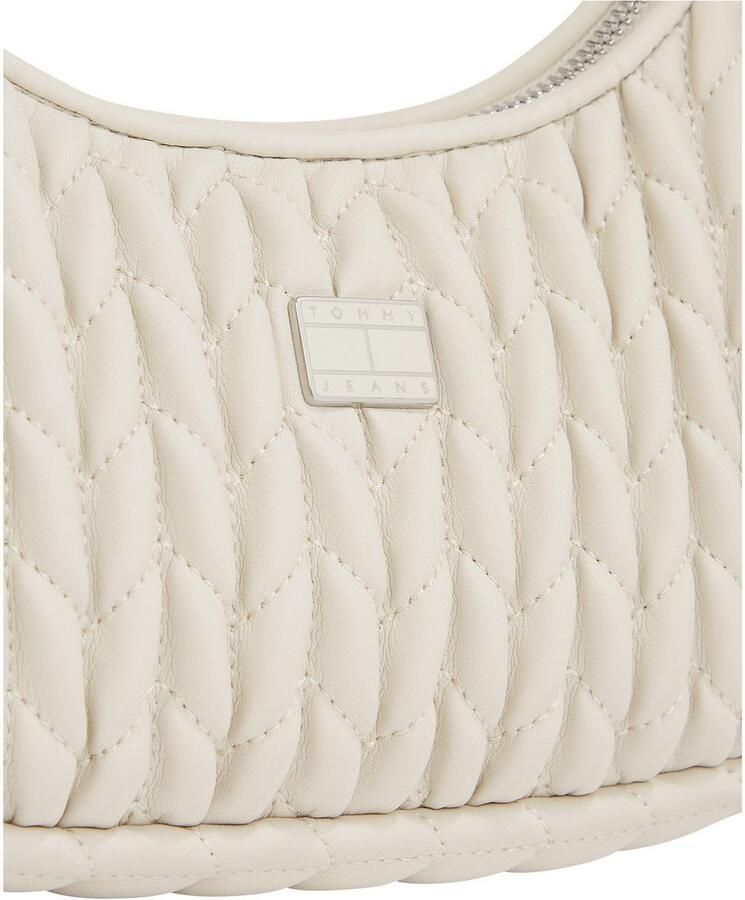 TOMMY JEANS Schoudertas TJW ICONIC SHOULDER QUILTED dames schoudertas draagtas met decoratieve kettinghandvat