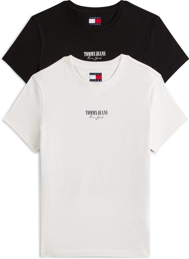 TOMMY JEANS Shirt met korte mouwen TJW 2PACK ESSENTIAL LOGO 2 TEE (set 2-delig) - Foto 4