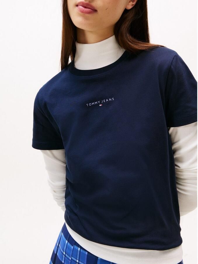 TOMMY JEANS Shirt met korte mouwen TJW REG LINEAR SS TEE