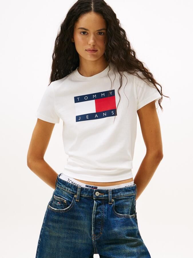 TOMMY JEANS Shirt met korte mouwen TJW REG TJ FLAG SS TEE - Foto 4