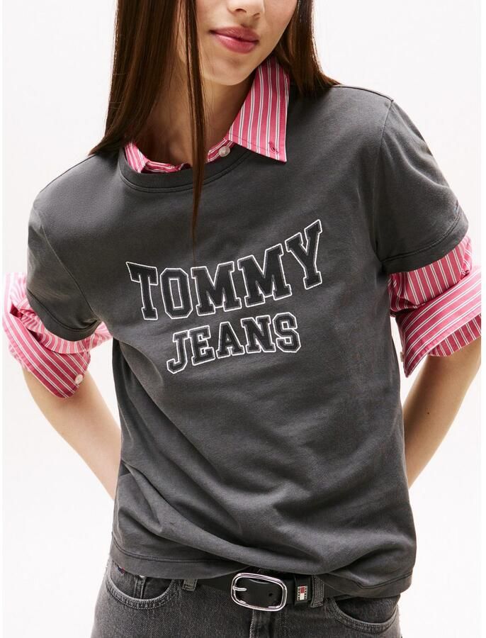 TOMMY JEANS Shirt met korte mouwen TJW REG VARSITY TEE EXT