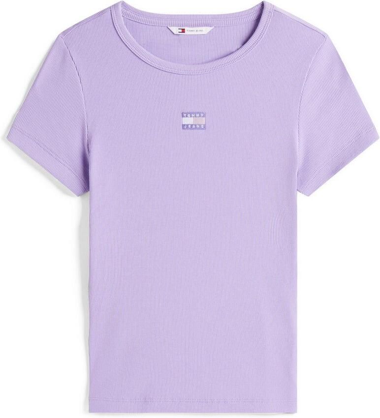 TOMMY JEANS Shirt met korte mouwen TJW SLIM BADGE RIB TEE