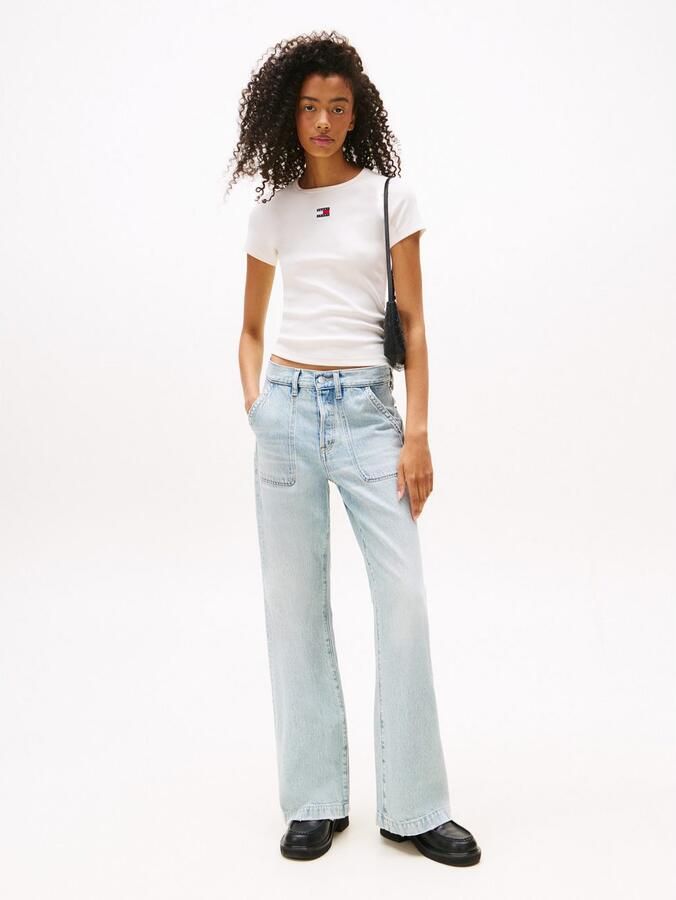 TOMMY JEANS Shirt met korte mouwen TJW SLIM BADGE RIB TEE - Foto 3