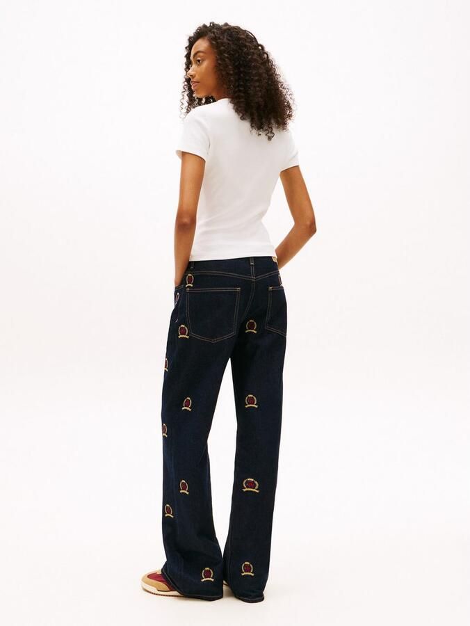 TOMMY JEANS Dames Tops & T-shirts Twj Slim Badge Rib Tee Wit - Foto 10