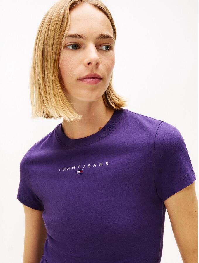 TOMMY JEANS Shirt met korte mouwen TJW SLIM BLING LINEAR TEE EXT