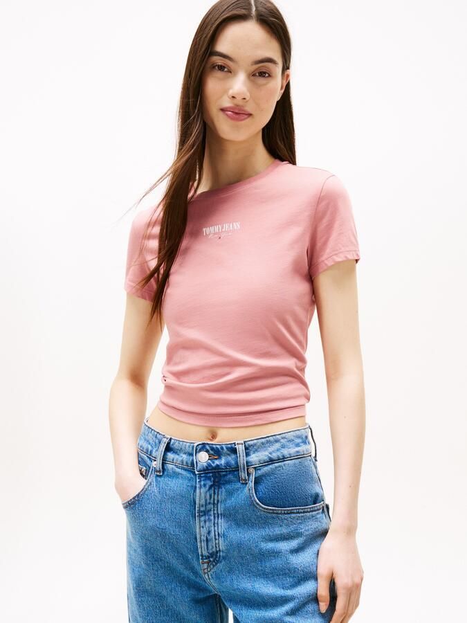 TOMMY JEANS Shirt met korte mouwen TJW SLIM ESSENTIAL LOGO2 TEE EXT - Foto 4