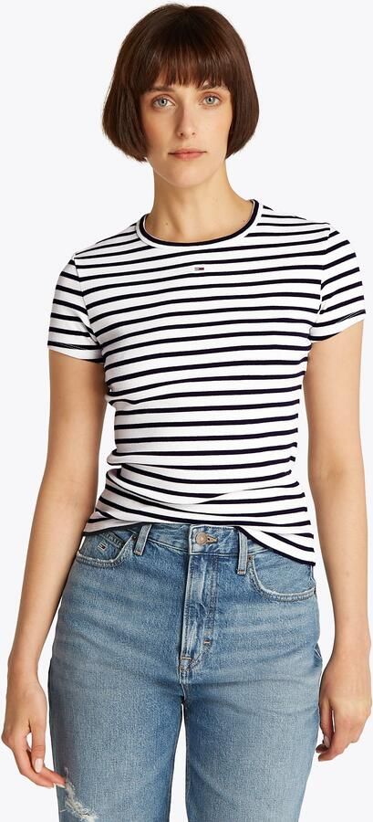 TOMMY JEANS Shirt met korte mouwen TJW SLIM ESSENTIAL RIB SS EXT - Foto 5