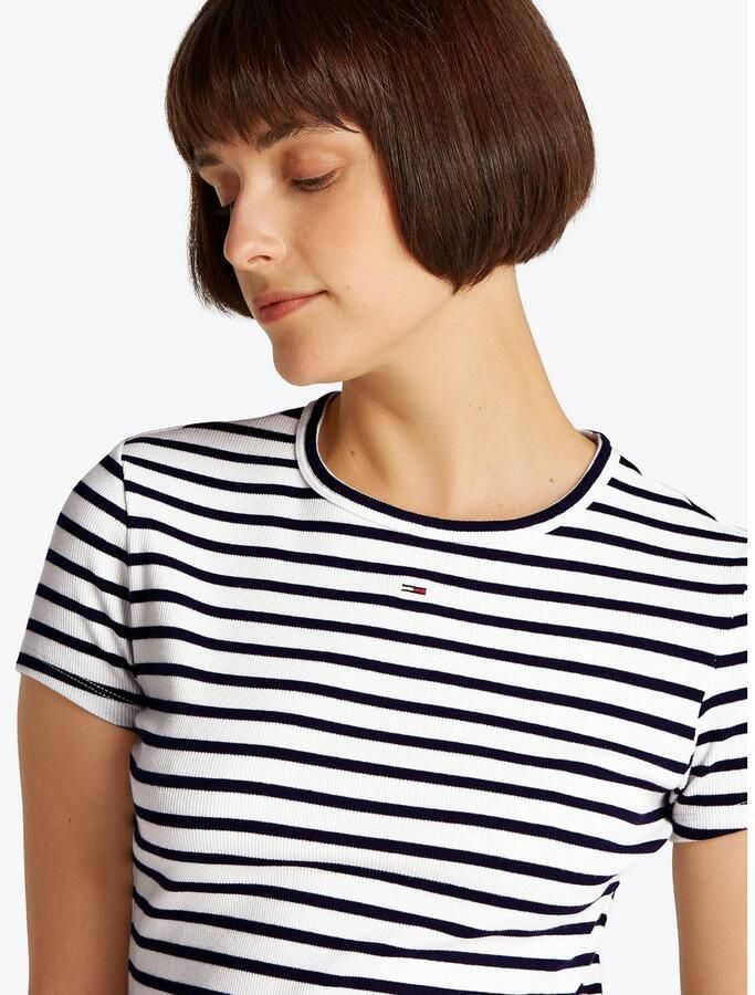 TOMMY JEANS Shirt met korte mouwen TJW SLIM ESSENTIAL RIB SS EXT - Foto 2