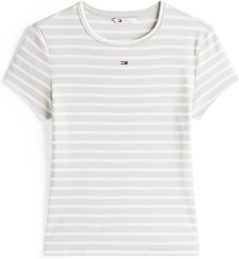 TOMMY JEANS Shirt met korte mouwen TJW SLIM ESSENTIAL RIB SS EXT