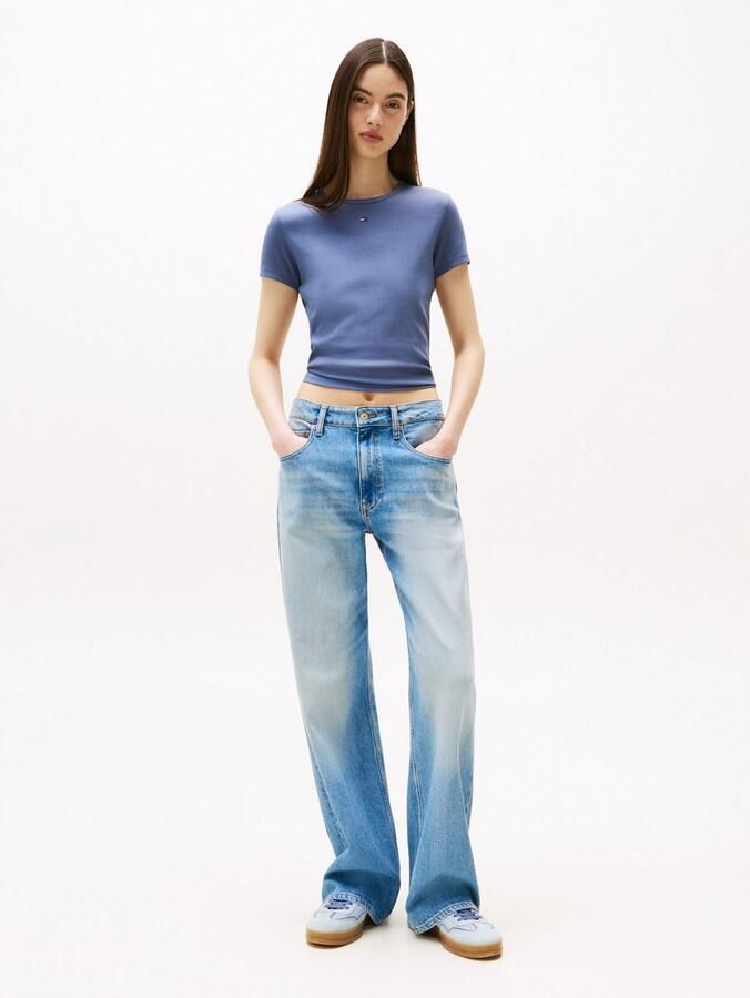 TOMMY JEANS Shirt met korte mouwen TJW SLIM ESSENTIAL RIB SS EXT - Foto 2