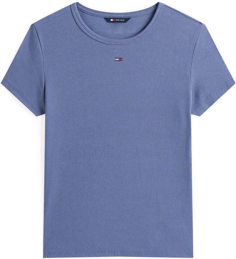 TOMMY JEANS Shirt met korte mouwen TJW SLIM ESSENTIAL RIB SS EXT