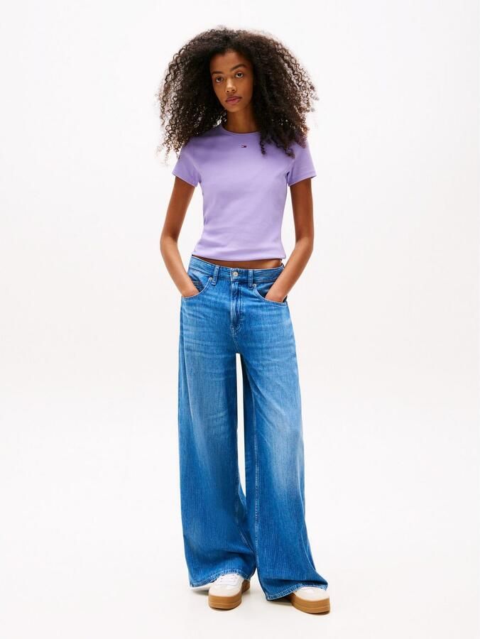 TOMMY JEANS Shirt met korte mouwen TJW SLIM ESSENTIAL RIB SS EXT - Foto 2