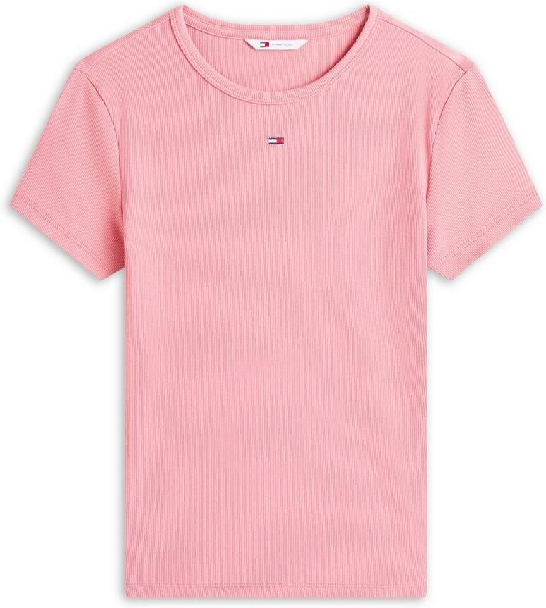 TOMMY JEANS Shirt met korte mouwen TJW SLIM ESSENTIAL RIB SS EXT