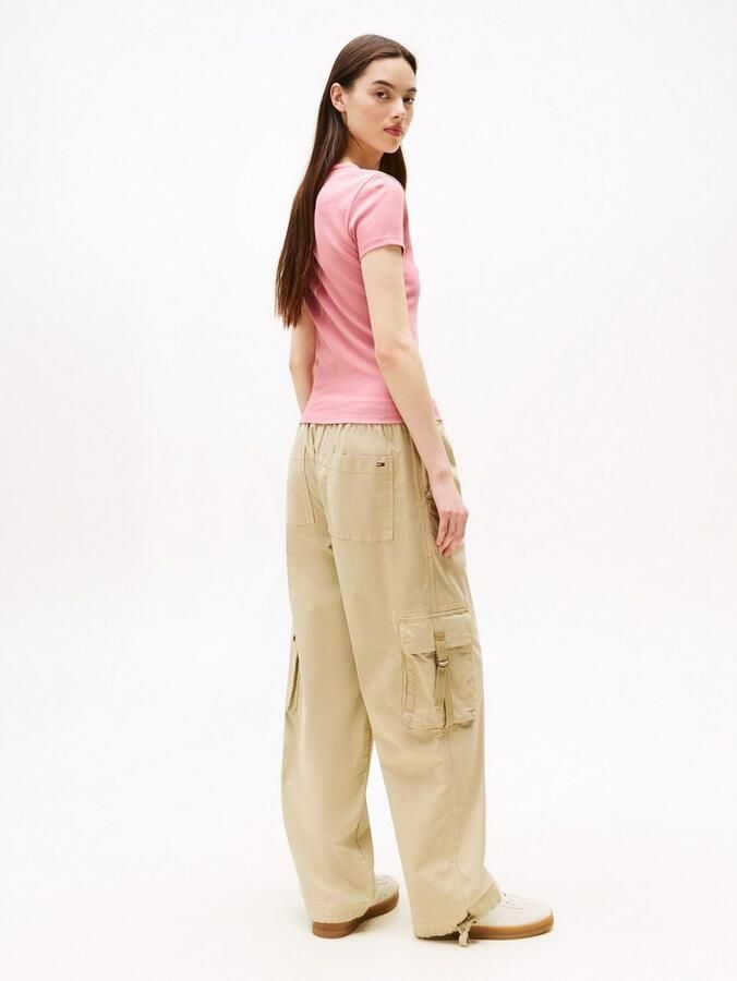 TOMMY JEANS Shirt met korte mouwen TJW SLIM ESSENTIAL RIB SS EXT - Foto 3