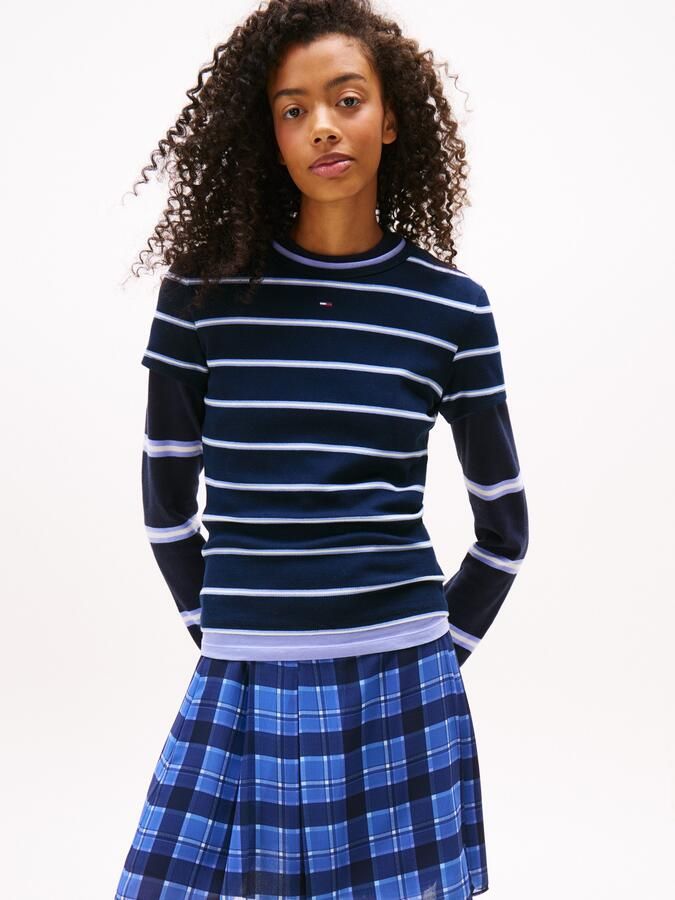 TOMMY JEANS Shirt met korte mouwen TJW SLIM ESSENTIAL RIB SS EXT - Foto 5