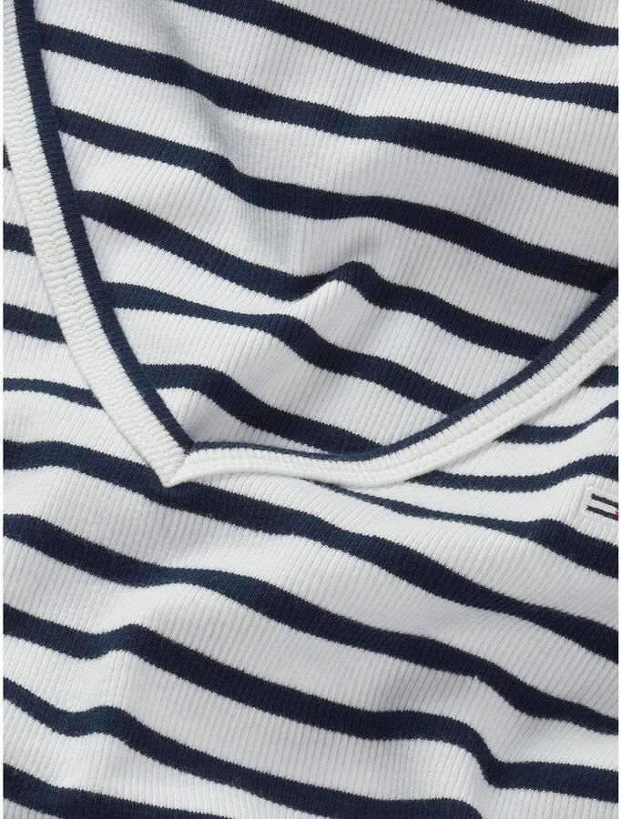 Tommy Hilfiger Overhemd VNeck Top met korte mouwen Style DW0DW07736 - Foto 2