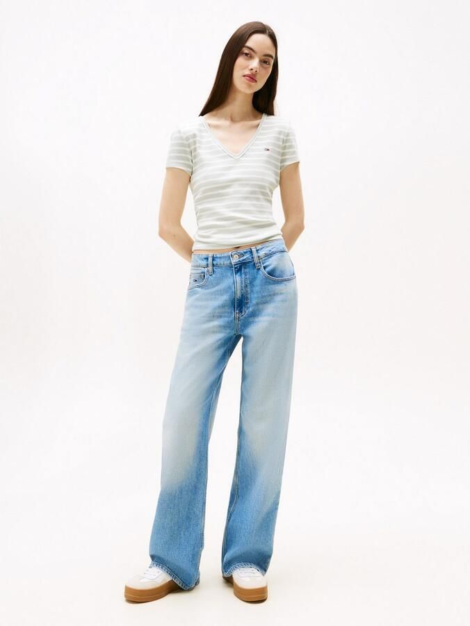 TOMMY JEANS Shirt met korte mouwen TJW SLIM ESSENTIAL RIB V SS - Foto 2