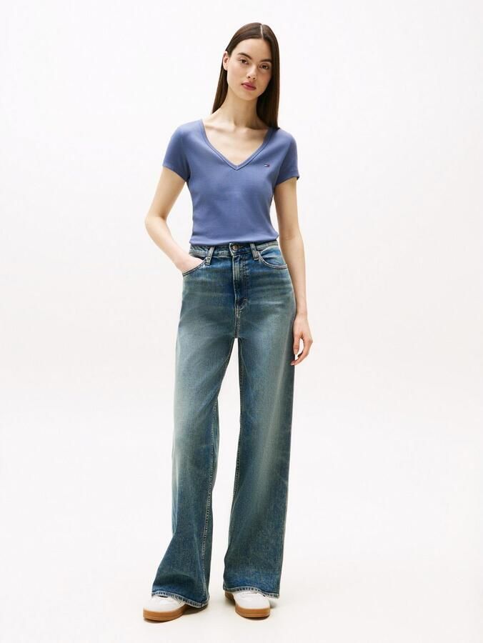 TOMMY JEANS Shirt met korte mouwen TJW SLIM ESSENTIAL RIB V SS - Foto 2