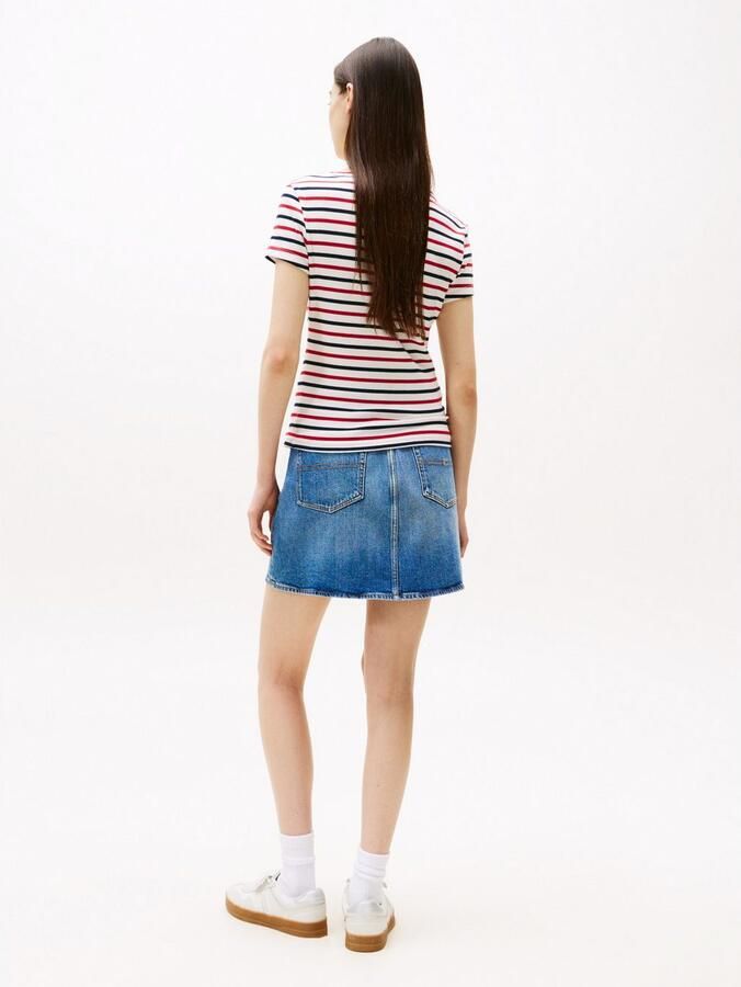 TOMMY JEANS Shirt met korte mouwen TJW SLIM ESSENTIAL RIB V SS - Foto 3