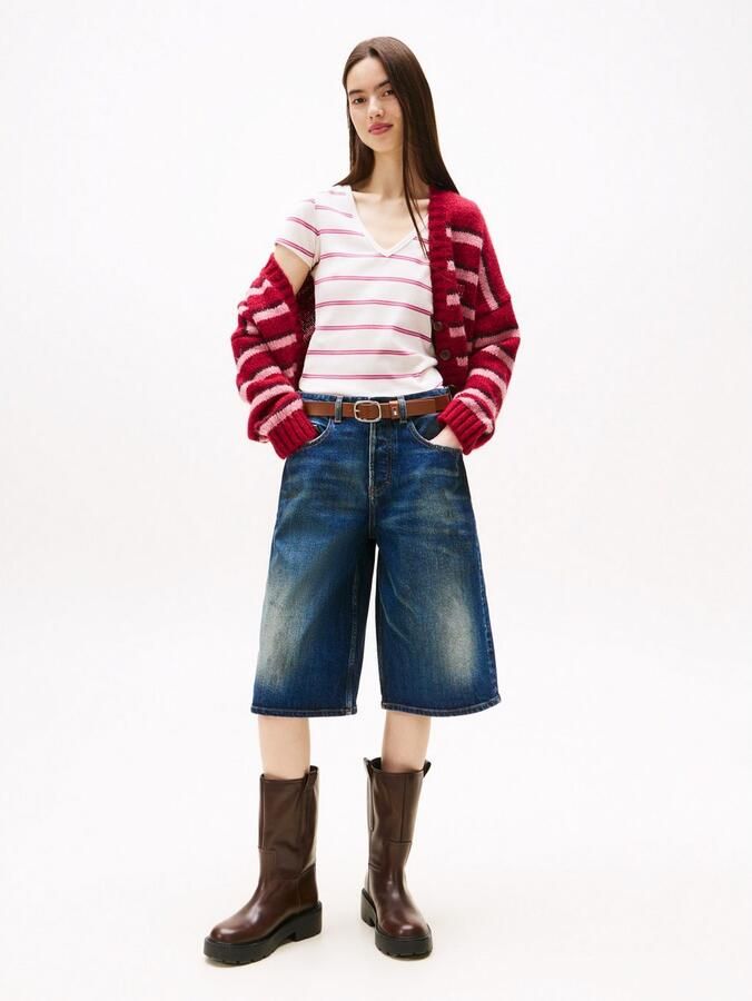 TOMMY JEANS Shirt met korte mouwen TJW SLIM ESSENTIAL RIB V SS - Foto 3