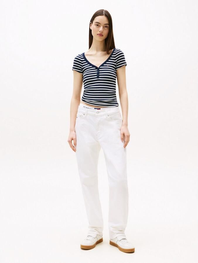 TOMMY JEANS Shirt met korte mouwen TJW SLIM HENLEY WAFFLE SS - Foto 2