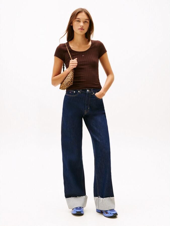 TOMMY JEANS Shirt met korte mouwen TJW SLIM IRREGULAR RIB SS - Foto 3