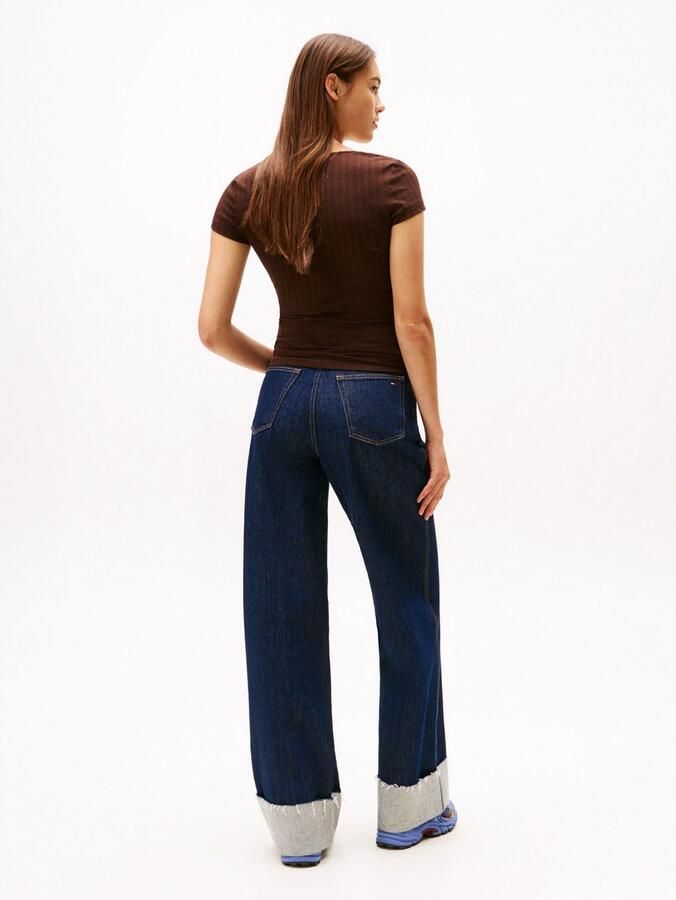 TOMMY JEANS Shirt met korte mouwen TJW SLIM IRREGULAR RIB SS - Foto 4